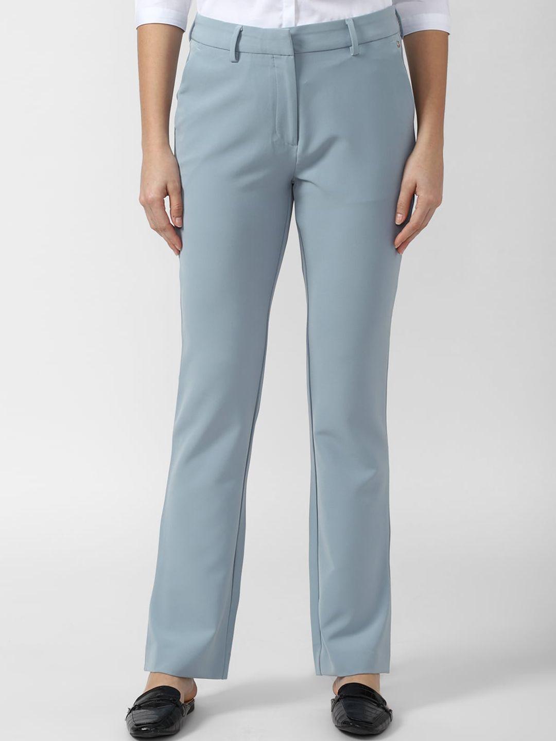 van-heusen-woman-women-blue-regular-fit-solid-trousers