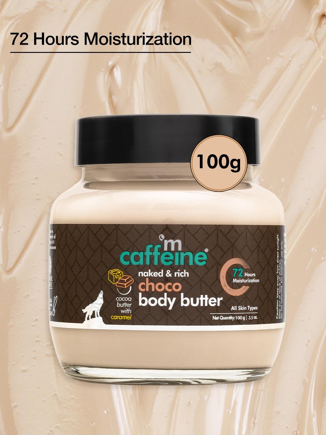 MCaffeine Choco Body Butter for 72Hrs Intense Moisturization for Dry & Dull Skin - 100g