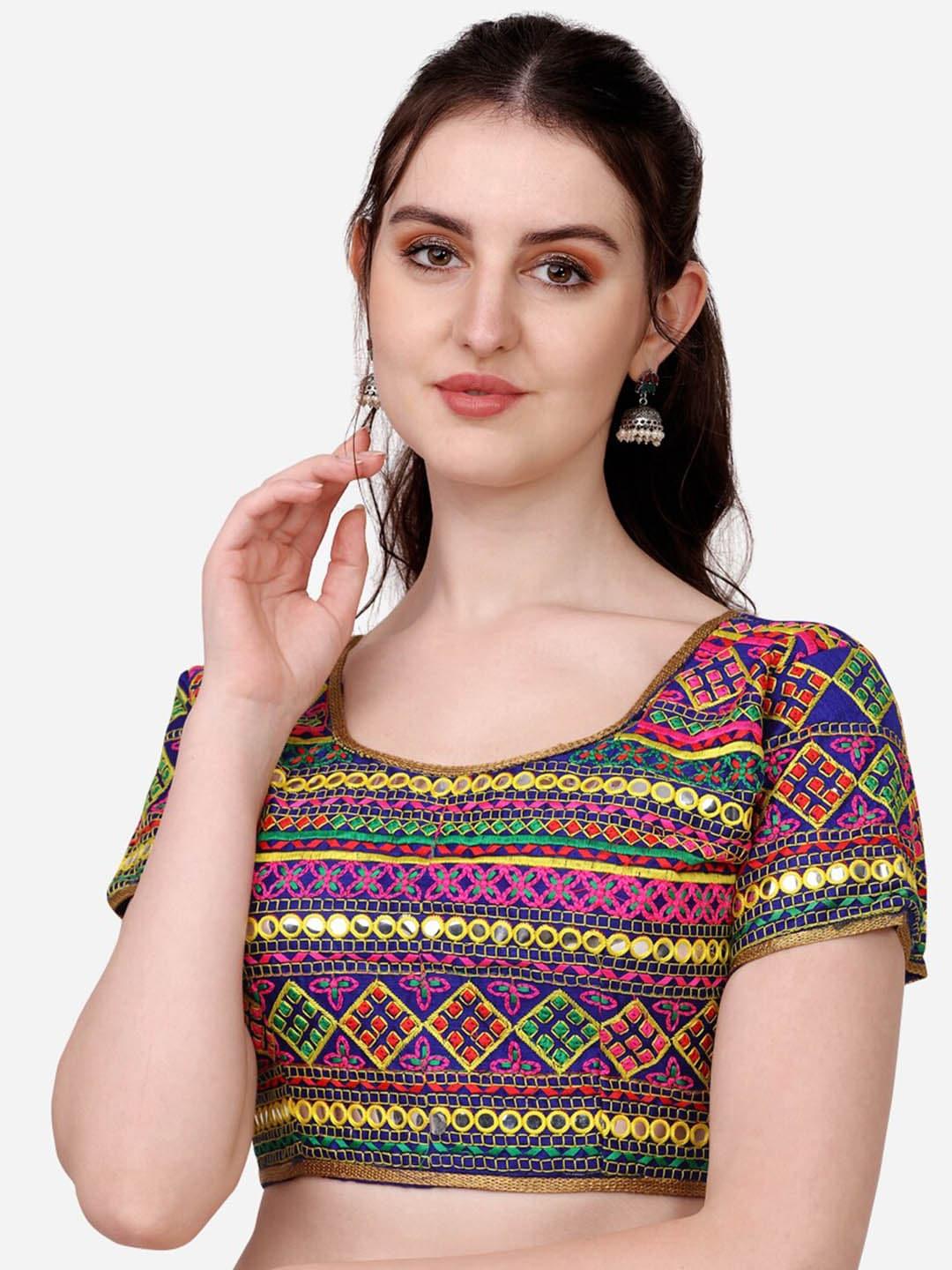 sumaira-tex-blue-&-pink-embroidered-silk-saree-blouse