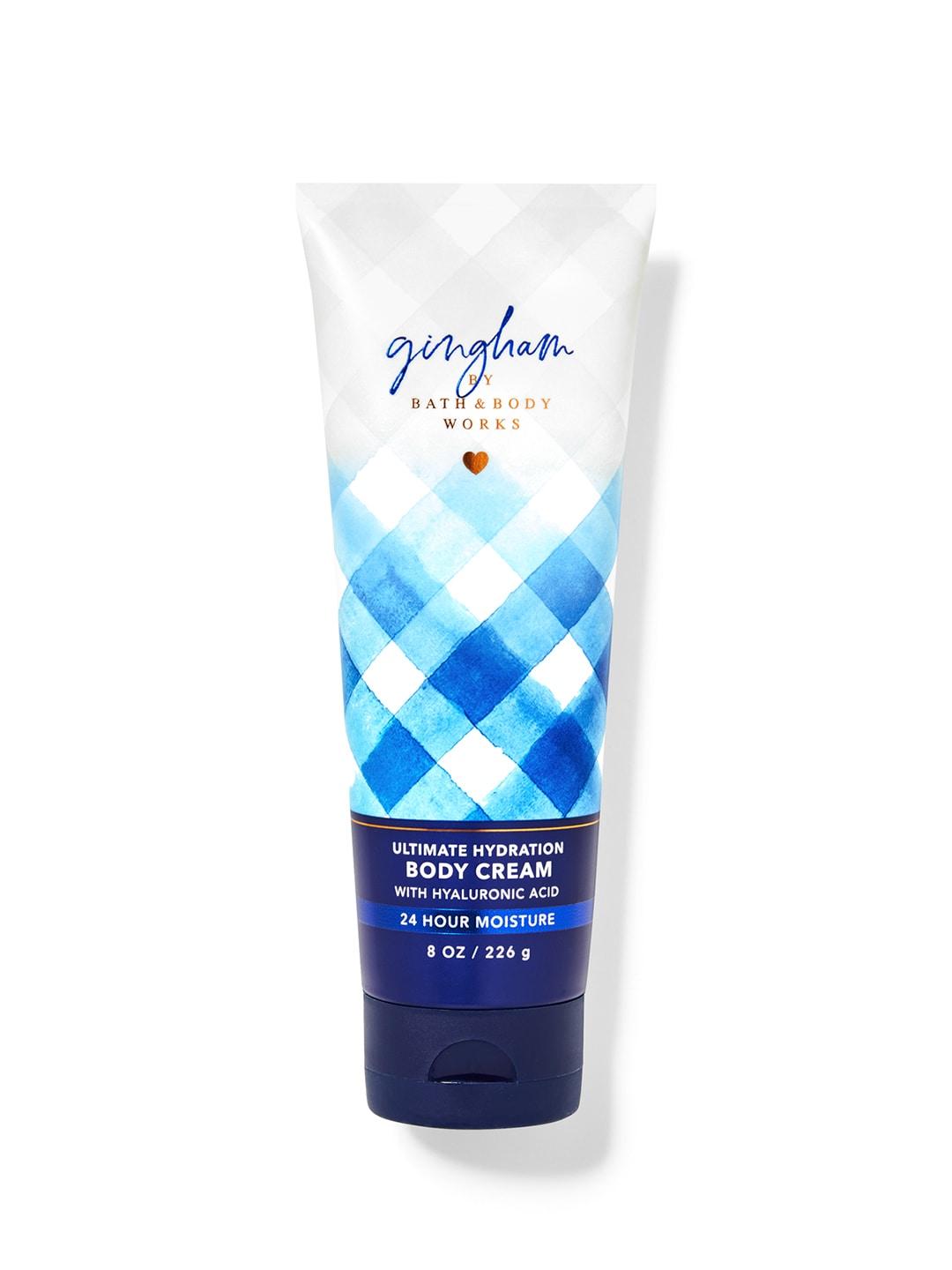 Bath & Body Works Gingham Ultimate Hydration Body Cream with Hyaluronic Acid-226 g