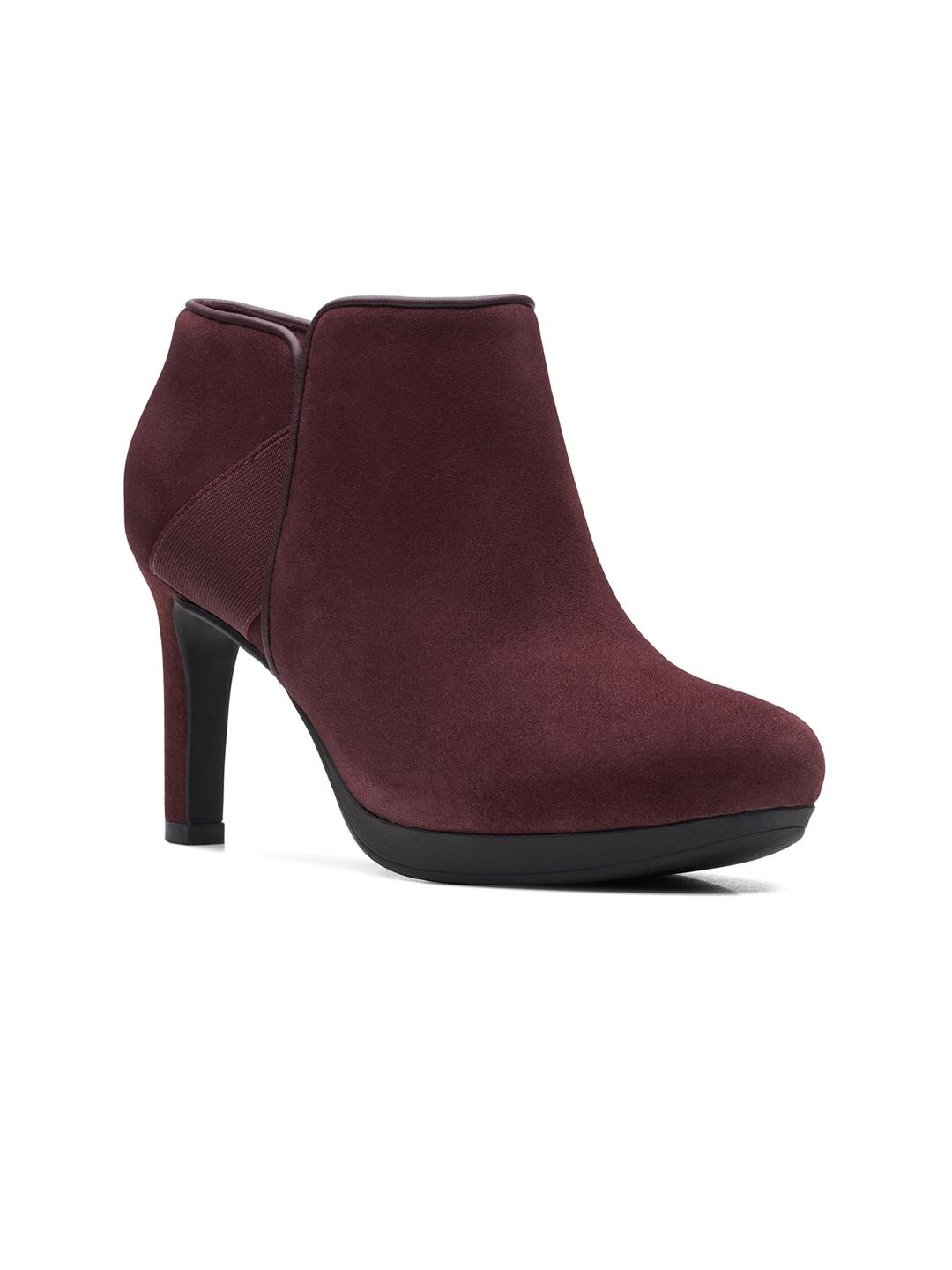 clarks-women-burgundy-solid-regular-boots