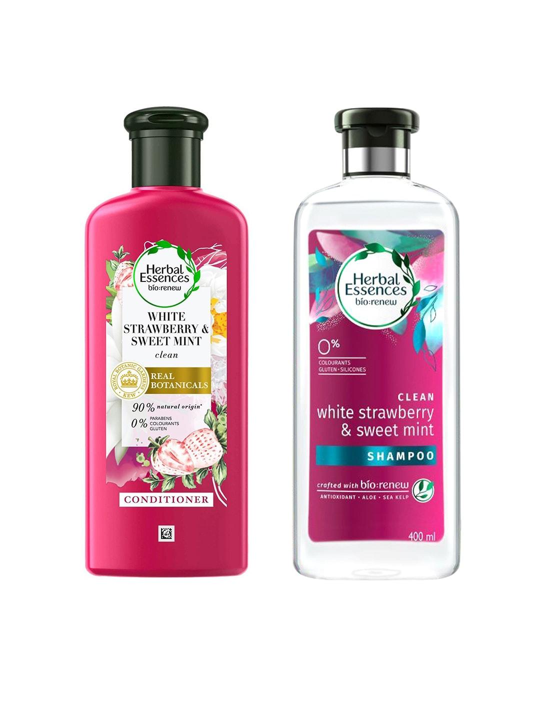 Herbal Essences Clean White Strawberry & Sweet Mint Shampoo 400 ml & Conditioner 240 ml