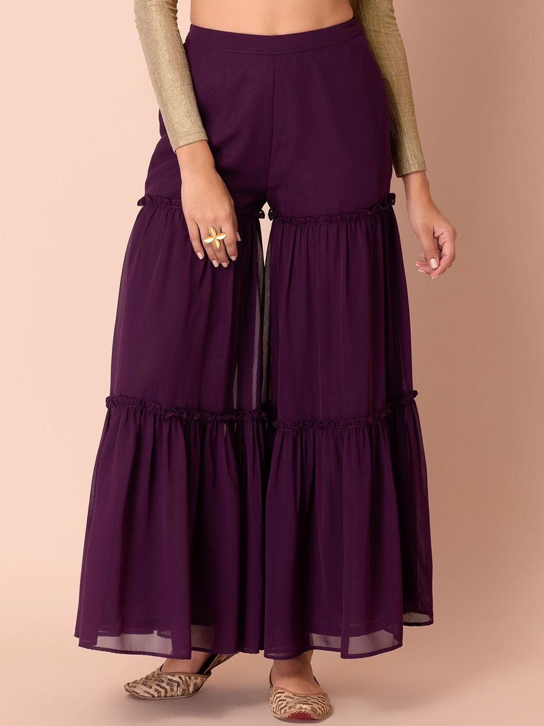 indya-women-purple-sharara-pants