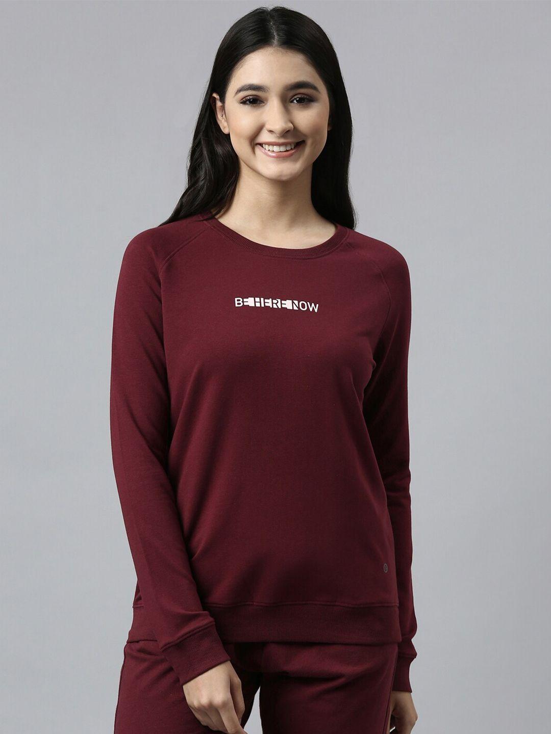 enamor-women-maroon-sweatshirt
