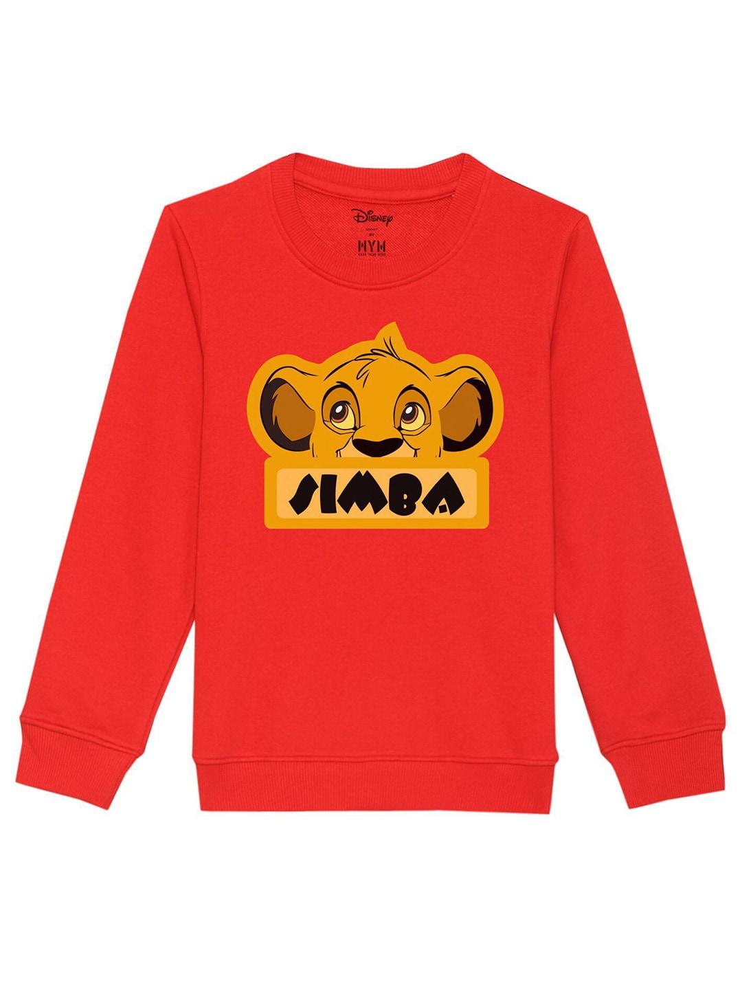 disney-by-wear-your-mind-kids-red-printed-sweatshirt