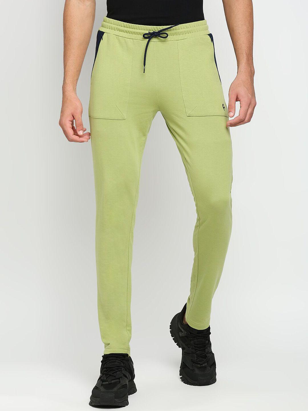FiTZ Men Olive Green Solid Anti Odour Slim Fit Track Pant