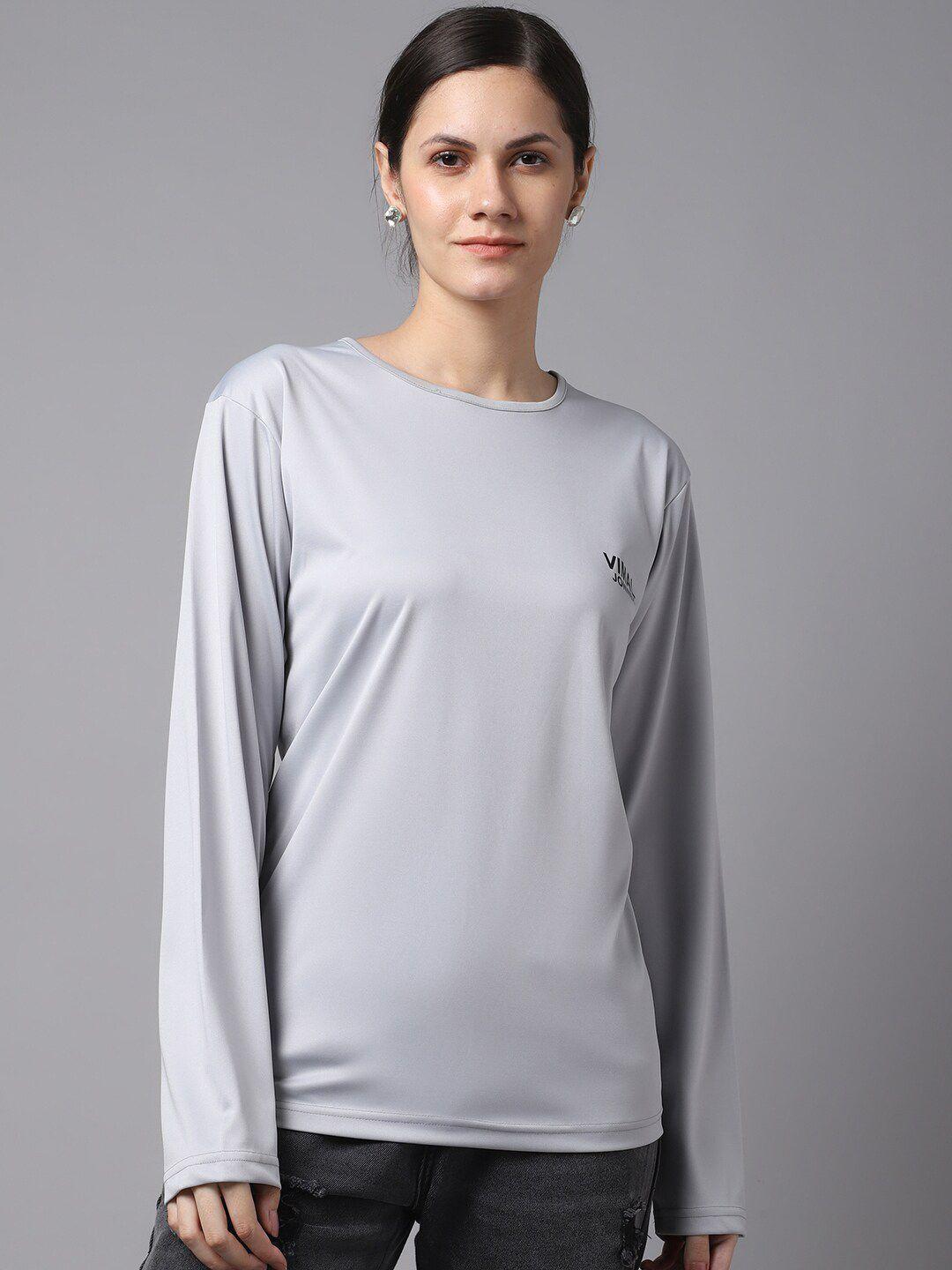 VIMAL JONNEY Women Grey T-shirt