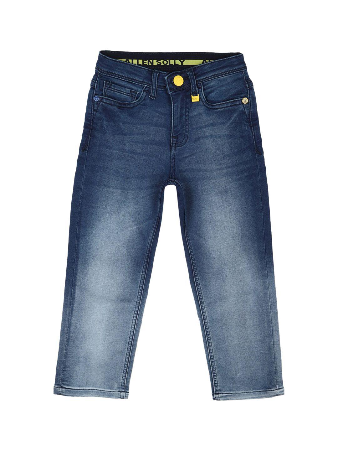 allen-solly-junior-boys-blue-slim-fit-light-fade-jeans