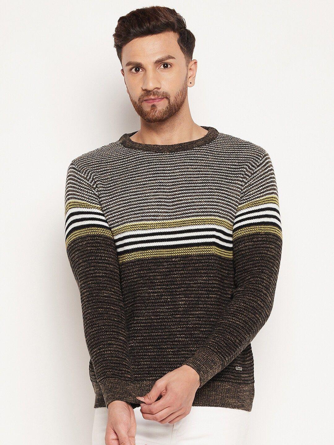 duke-men-brown-&-white-striped-pullover
