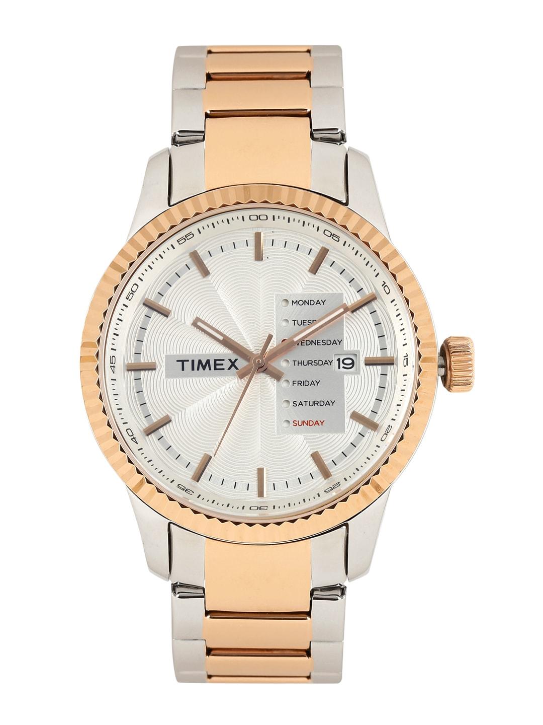 Timex Men Silver-Toned Analogue Watch - TWEG15103