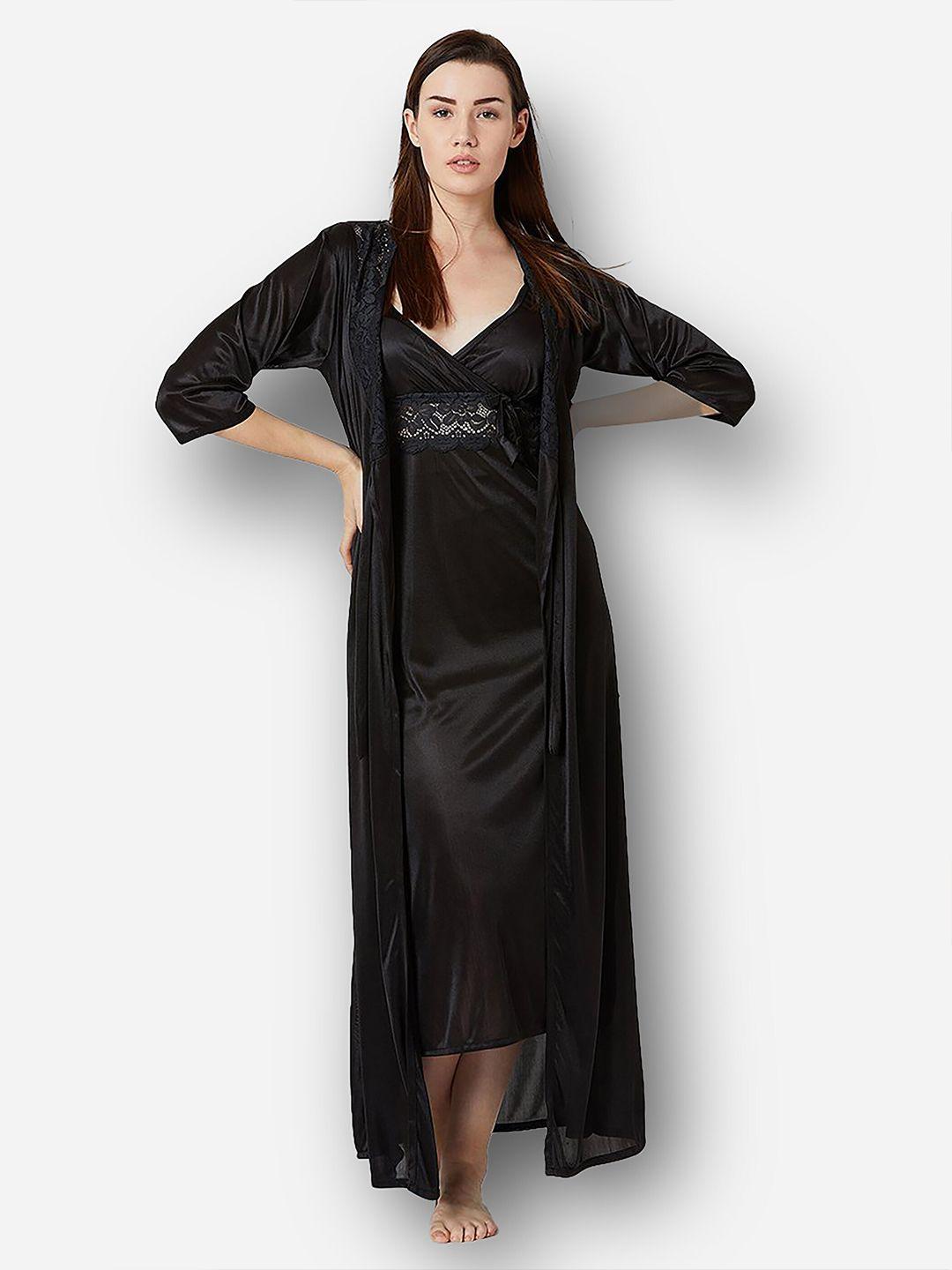 romaisa-women-black-maxi-nightdress-with-robe