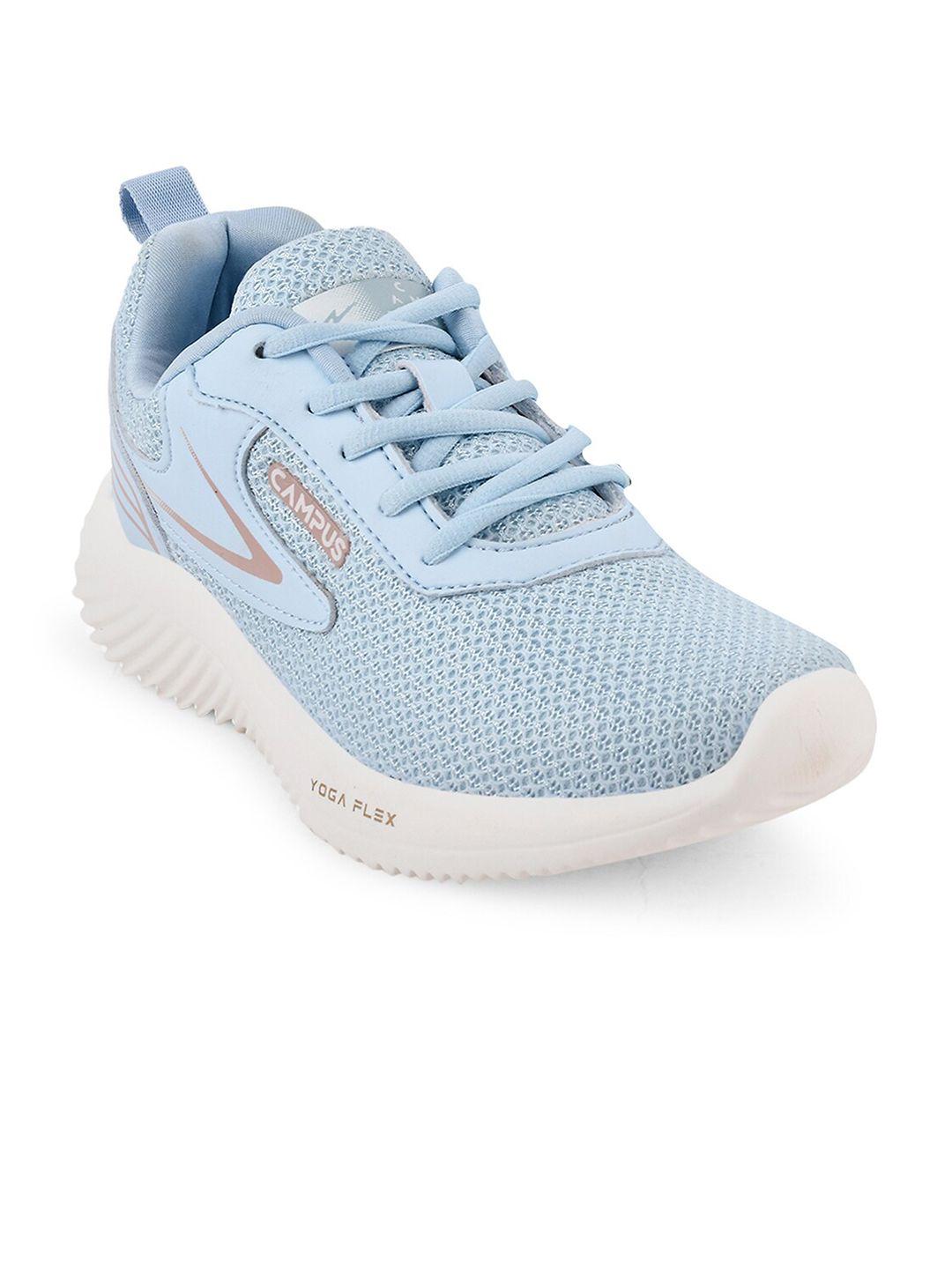 Campus Women Blue Mesh Running Shoes