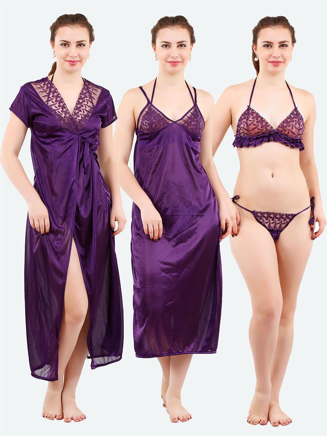 romaisa-women-purple-solid-lace-detail-4-piece-satin-maxi-wrap-nightdress