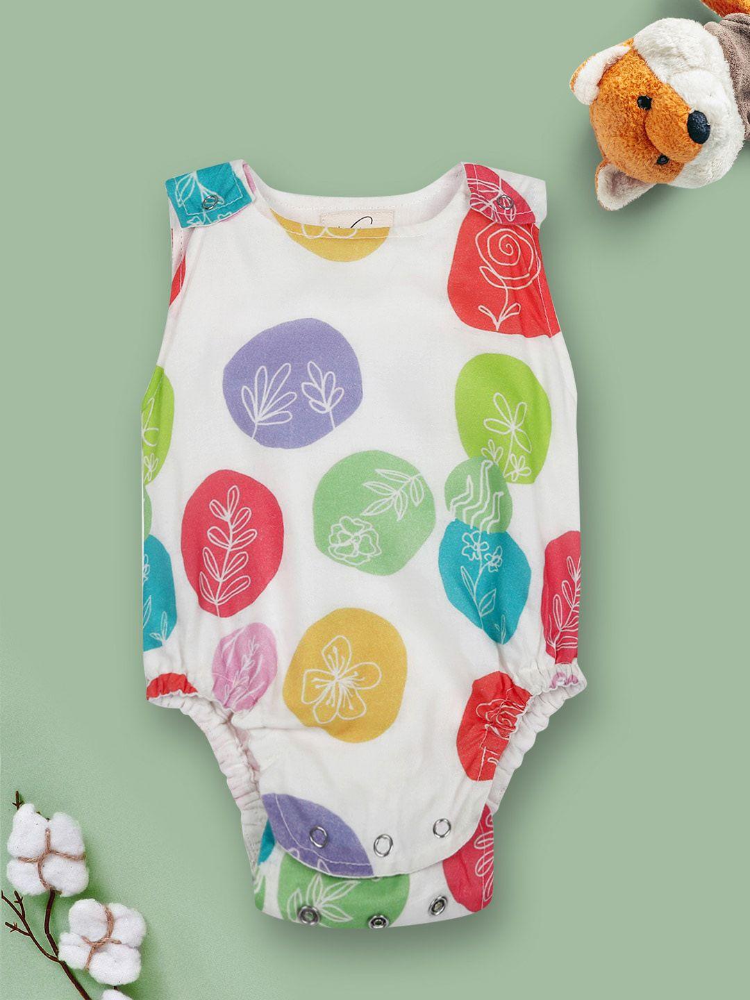 vastrarth-infants-white-&-red-printed-rompers