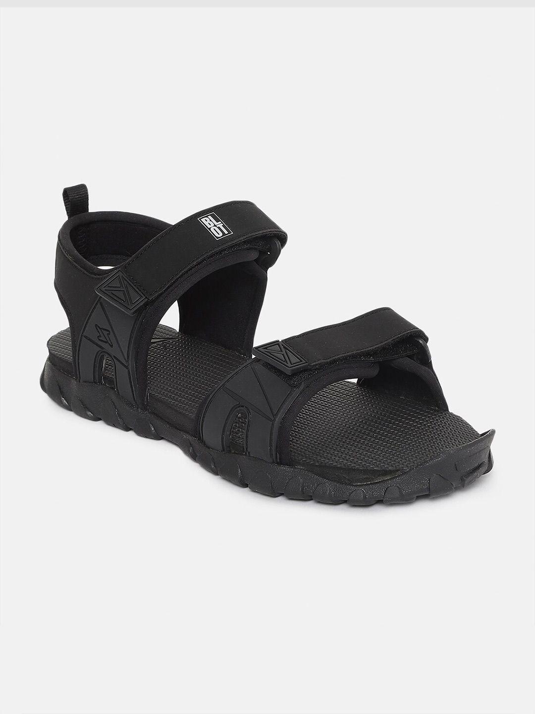 paragon-men-black-solid-sports-sandals