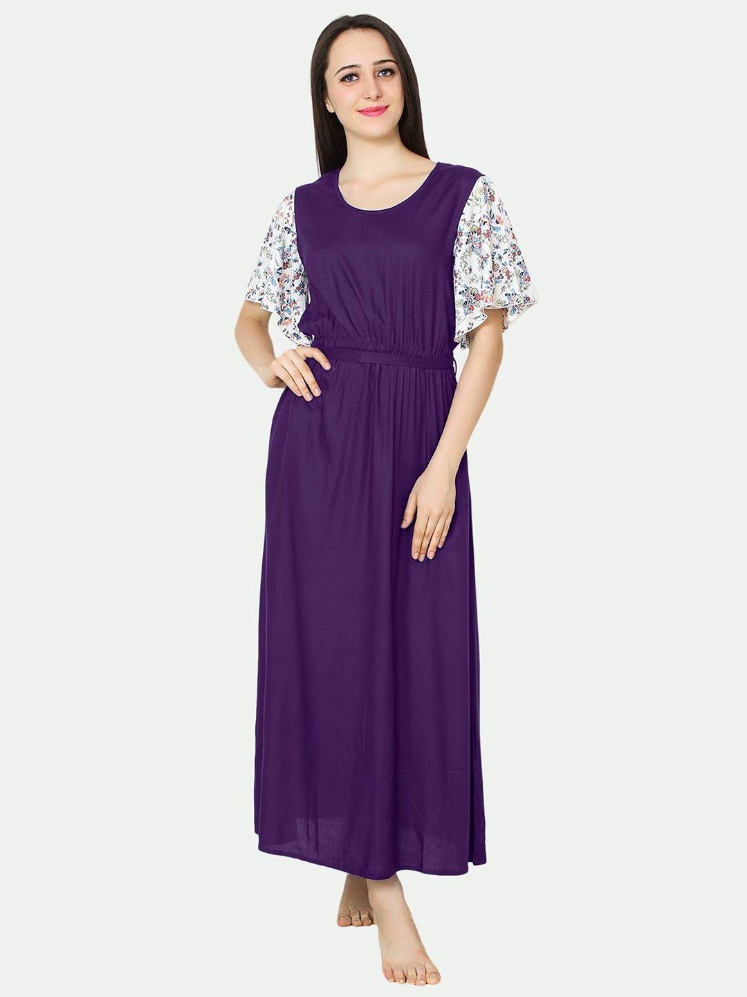 patrorna-women-purple-printed-maxi-nightdress