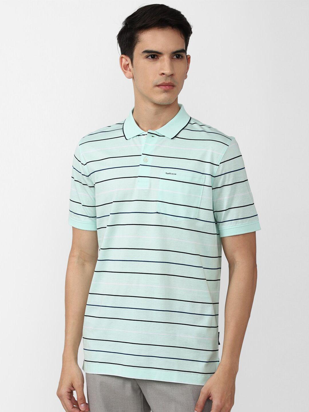 van-heusen-men-striped-polo-collar-t-shirt