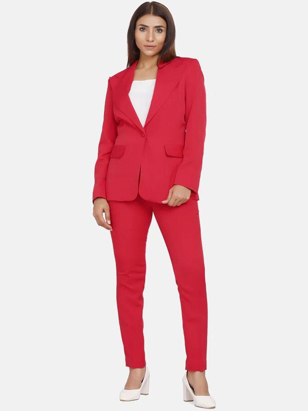 PowerSutra Women Solid Single Breasted Blazers