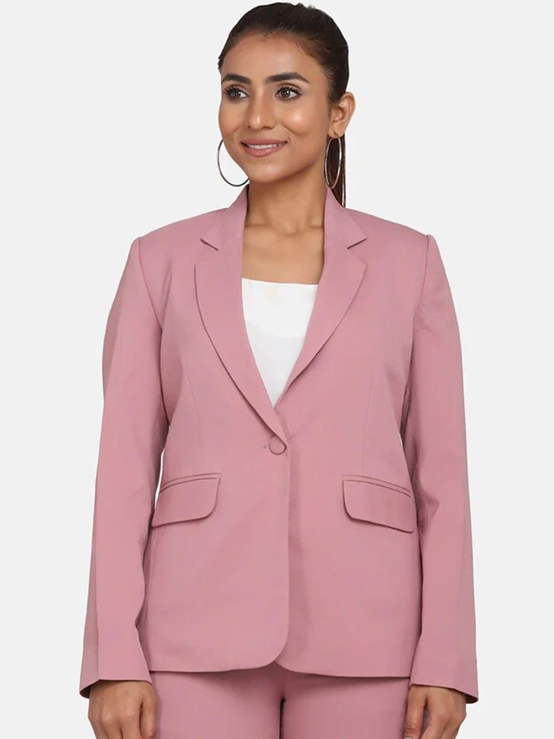 PowerSutra Women Solid Single Breasted Blazers