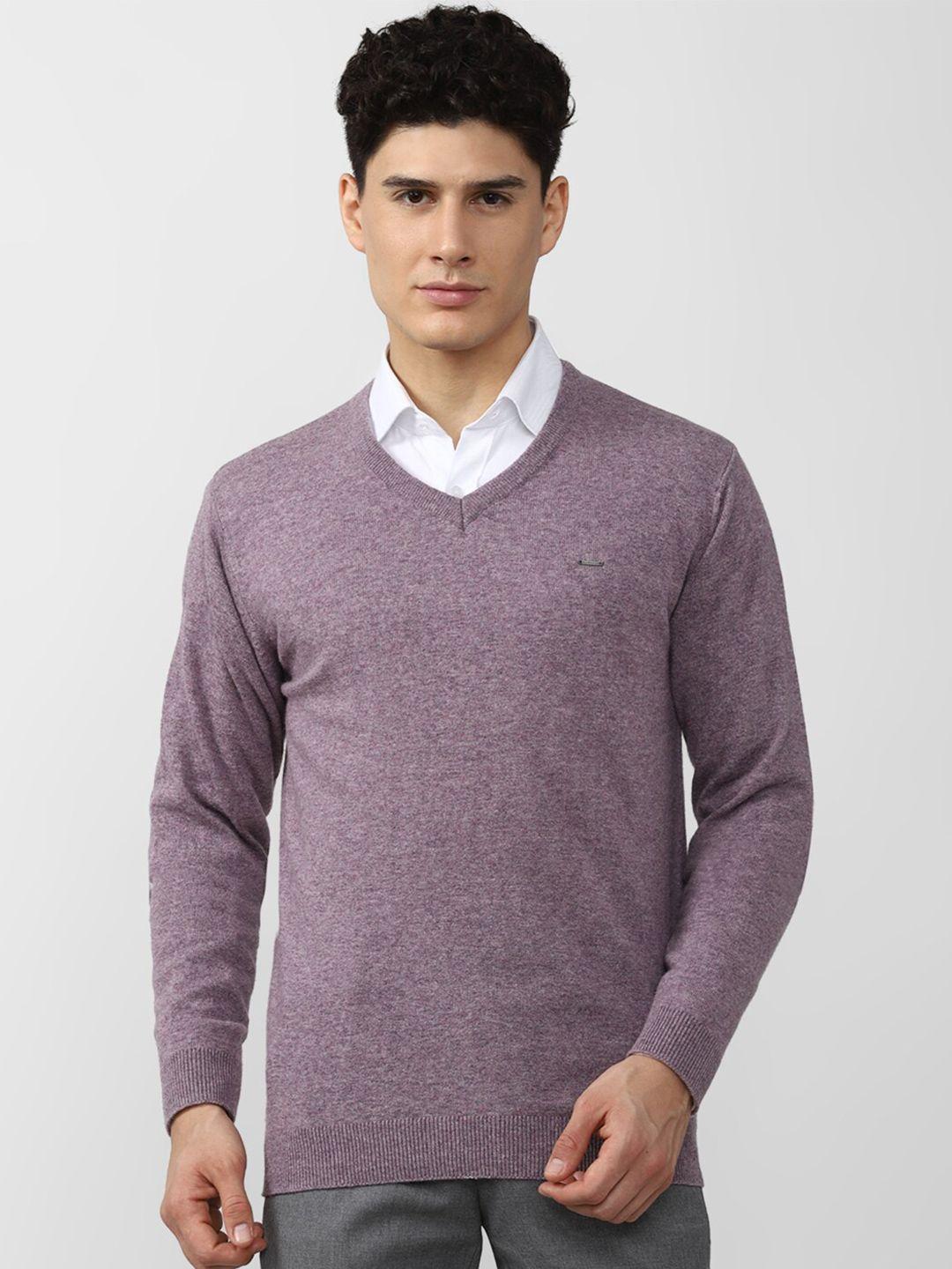 van-heusen-men-purple-pullover-sweater