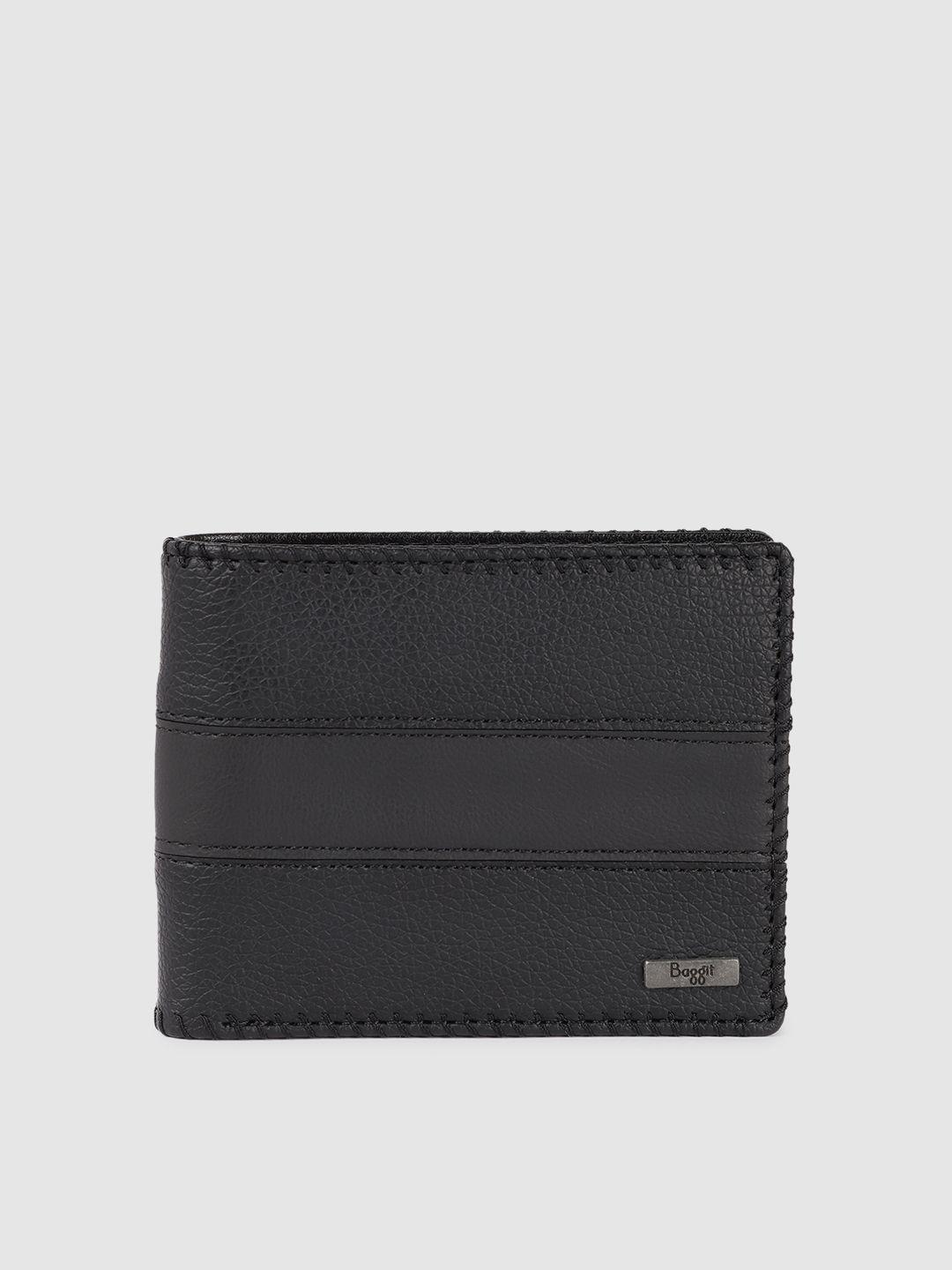 baggit-men-black-solid-two-fold-wallet