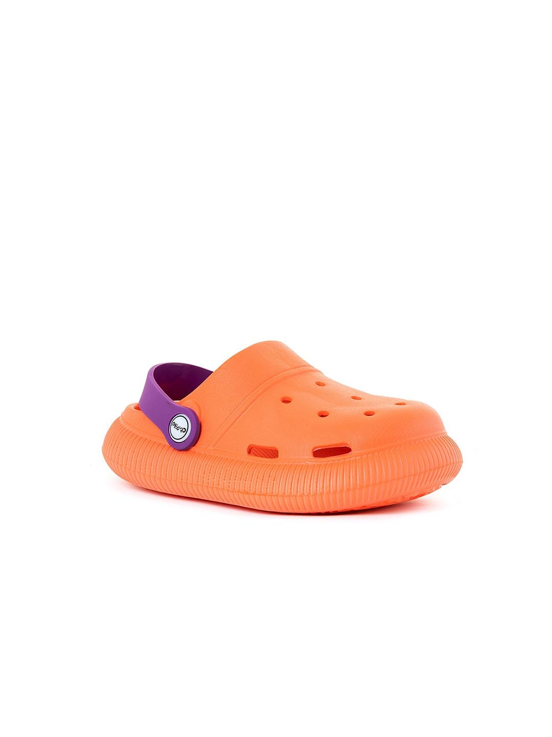 Khadims Boys Orange & Purple Clogs Sandals