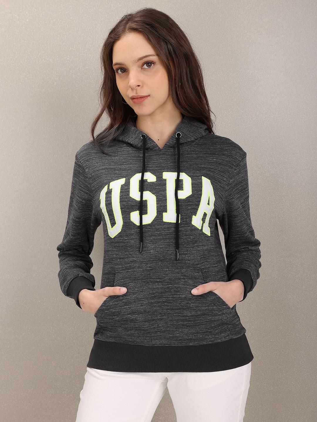 u.s.-polo-assn.-women-charcoal-grey-printed-hooded-sweatshirt