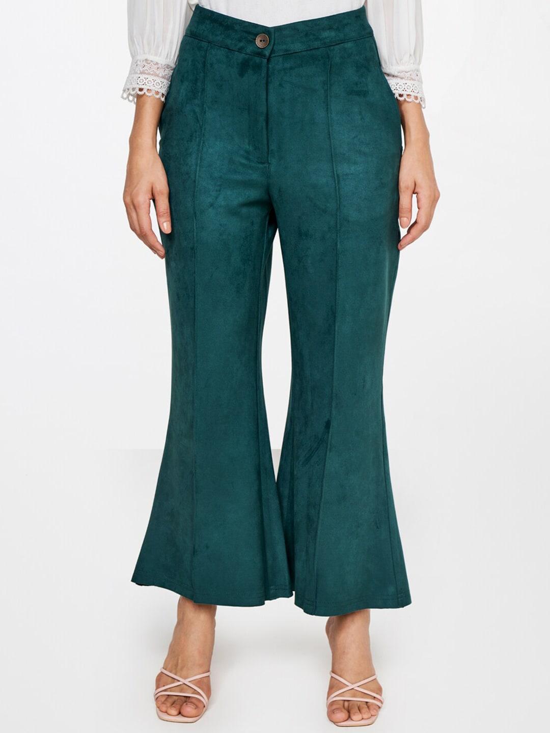 and-women-green-flared-trousers