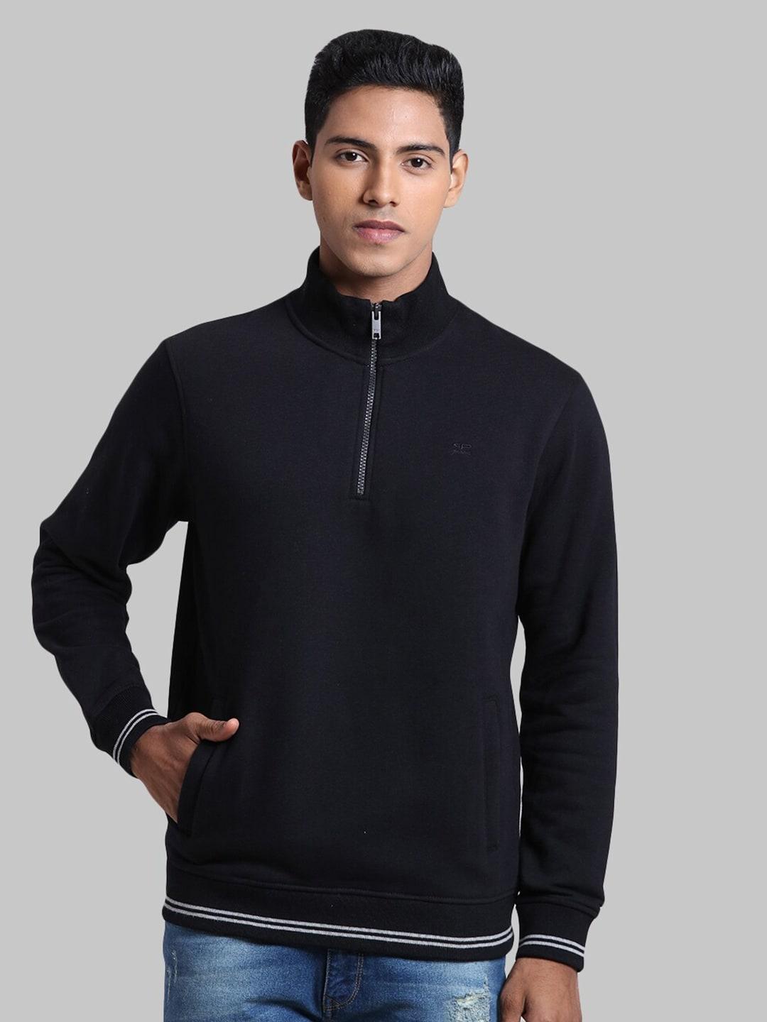 colorplus-men-black-solid-sweatshirt