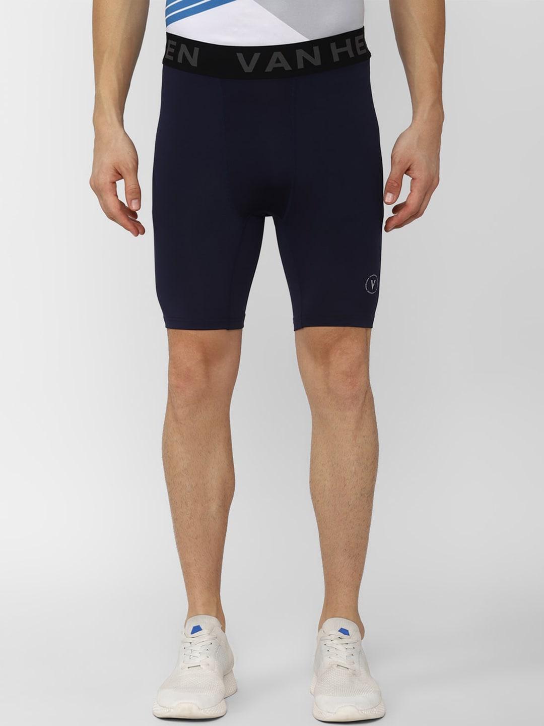 Van Heusen Flex Men Navy Blue Sports Shorts