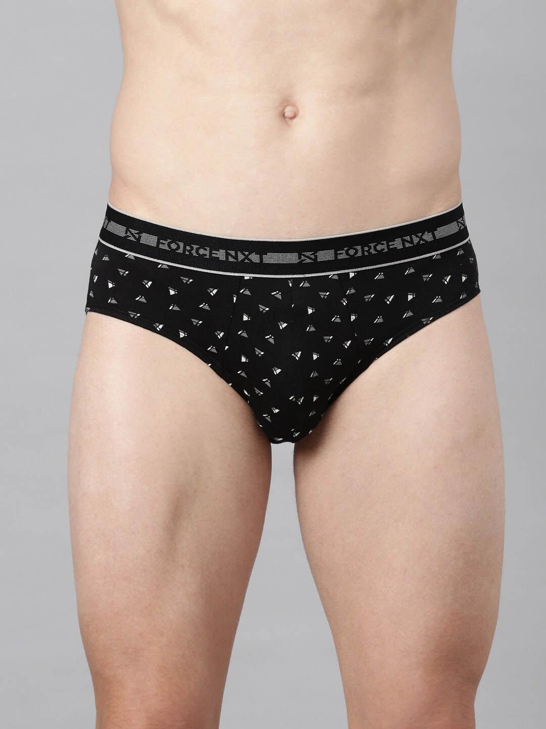 Force NXT Men Printed Super Combed Cotton Assorted Basic Briefs MNFF116