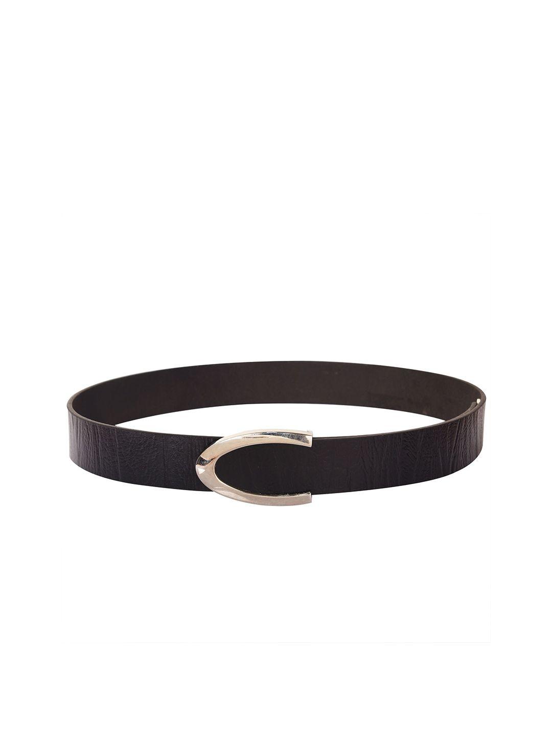 calvadoss-girls-black-textured-leather-belt