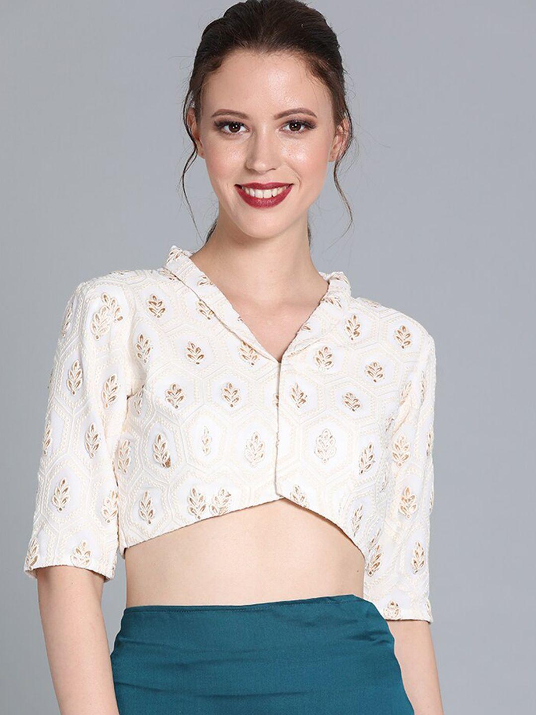 ethnovogue-women-off-white-embroidered-ready-to-wear-saree-blouse