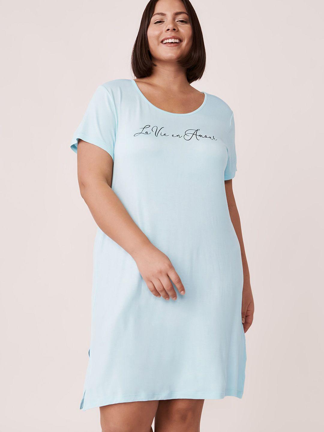 la-vie-en-rose-women-blue-typography-printed-nightdress