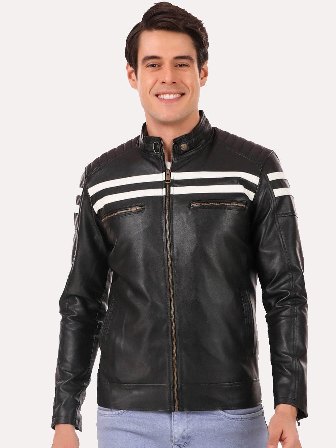 leather-retail-men-black-white-striped-outdoor-biker-jacket-with-patchwork