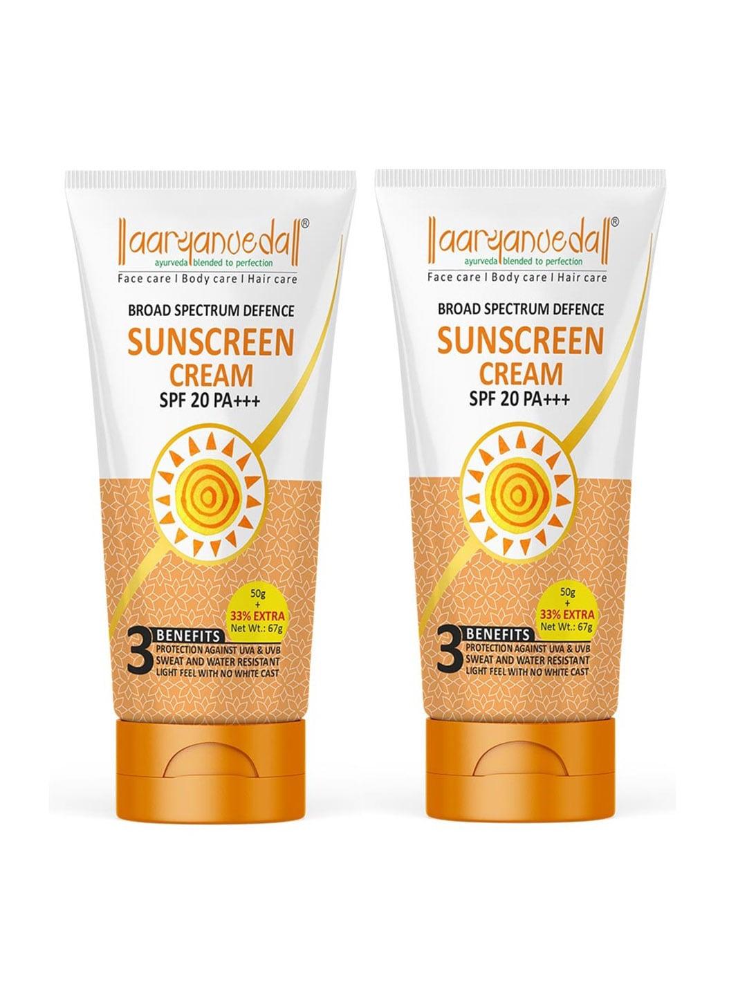 Aryanveda Set Of 2 SPF20 & Protection Against UVB PA+ UVA Sunscreen
