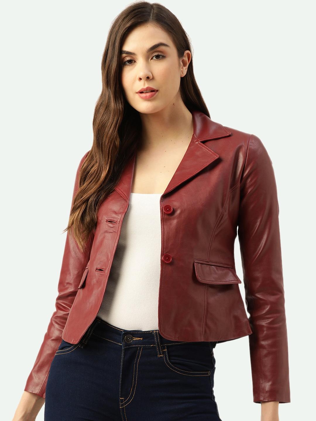 Leather Retail Women Crop Outdoor Faux Leather Jacket