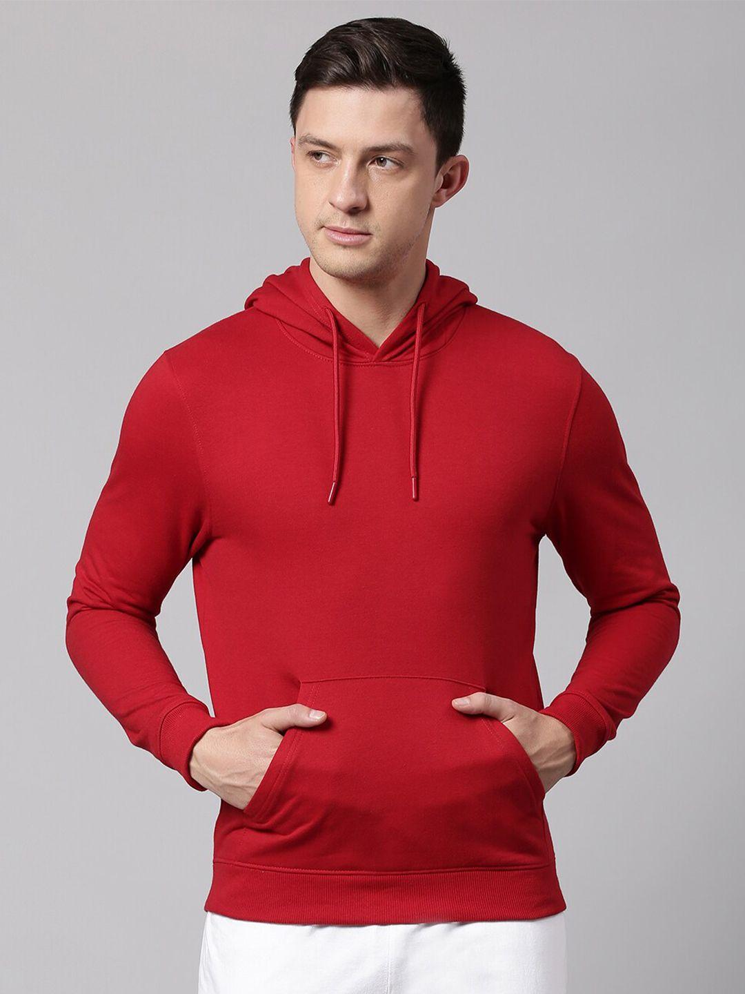 high-star-men-red-hooded-solid-sweatshirt