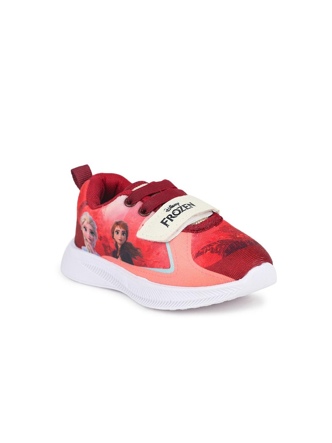 toothless Girls Maroon Printed Walking Shoes