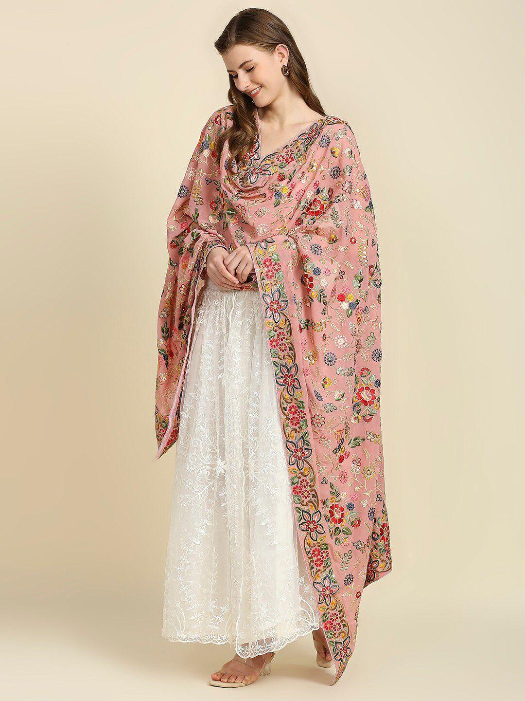 dupatta-bazaar-pink-&-blue-floral-embroidered-georgette-dupatta-with-sequinned