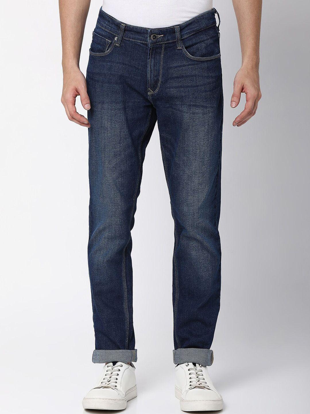 spykar-men-blue-tapered-fit-light-fade-jeans