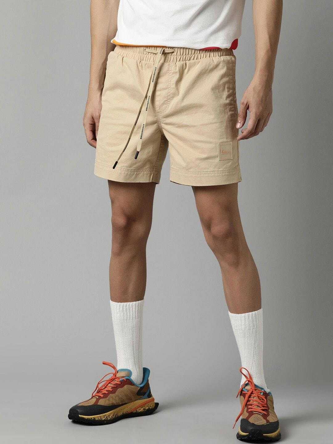 breakbounce-men-solid-slim-fit-cotton-shorts