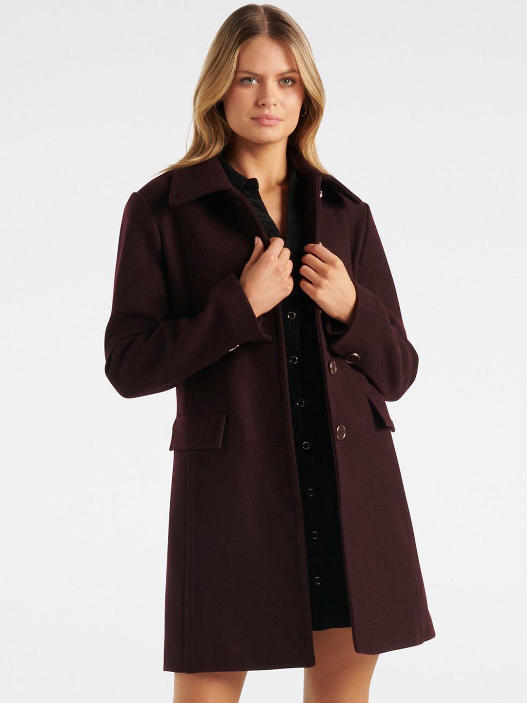 forever-new-women-maroon-solid-longline-overcoat
