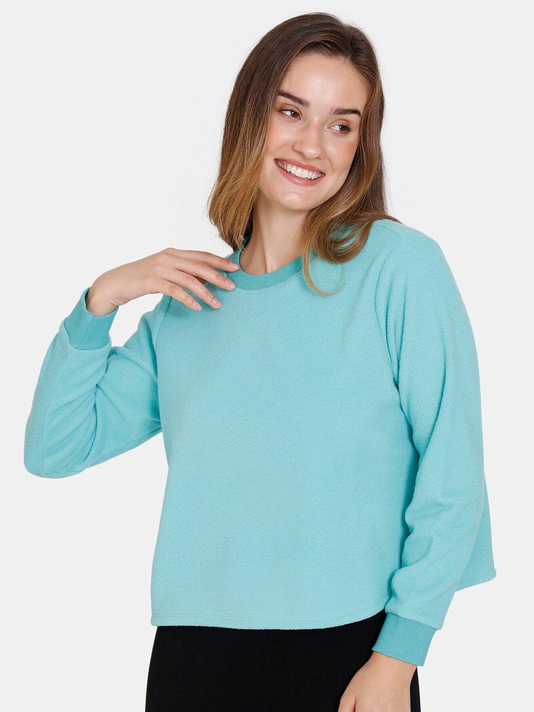 zivame-women-sea-green-solid-polyester-t-shirt