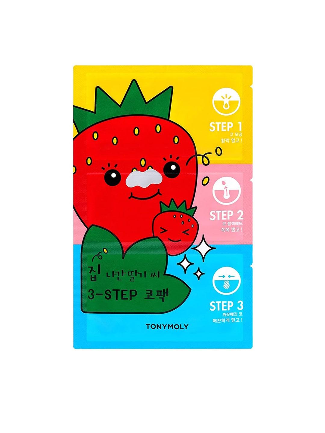 TONYMOLY Runaway Strawberry Seeds 3 Step Nose Pack - 6 g