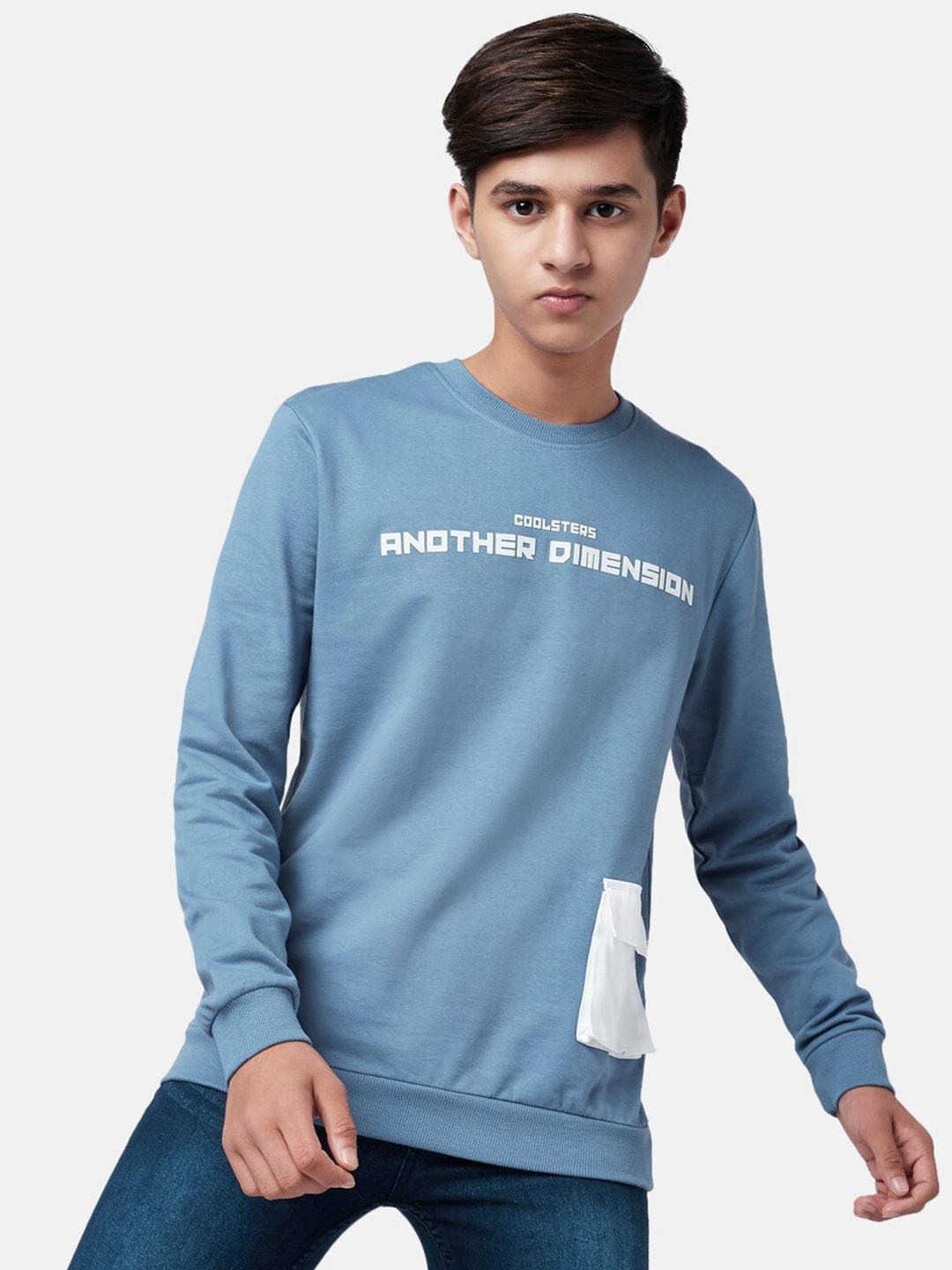 Coolsters by Pantaloons Boys Blue Printed Sweatshirt