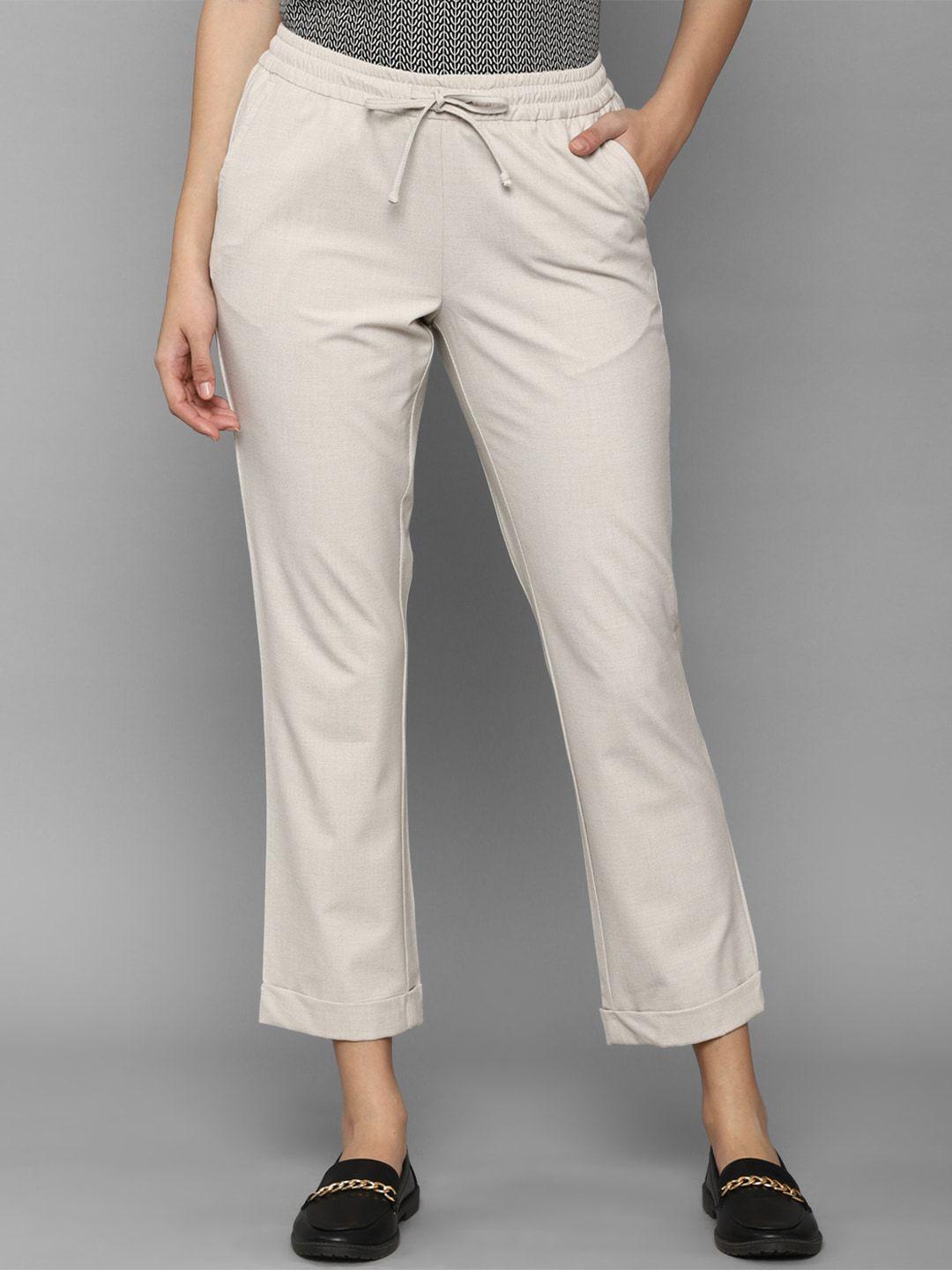 allen-solly-woman-women-grey-cropped-trouser