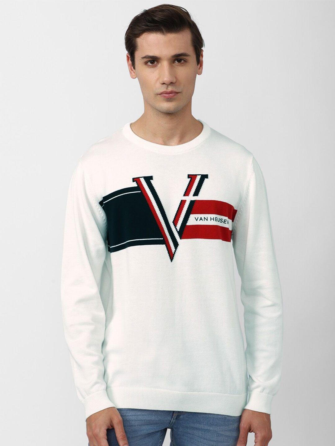 van-heusen-sport-men-white-&-black-typography-printed-cotton-pullover