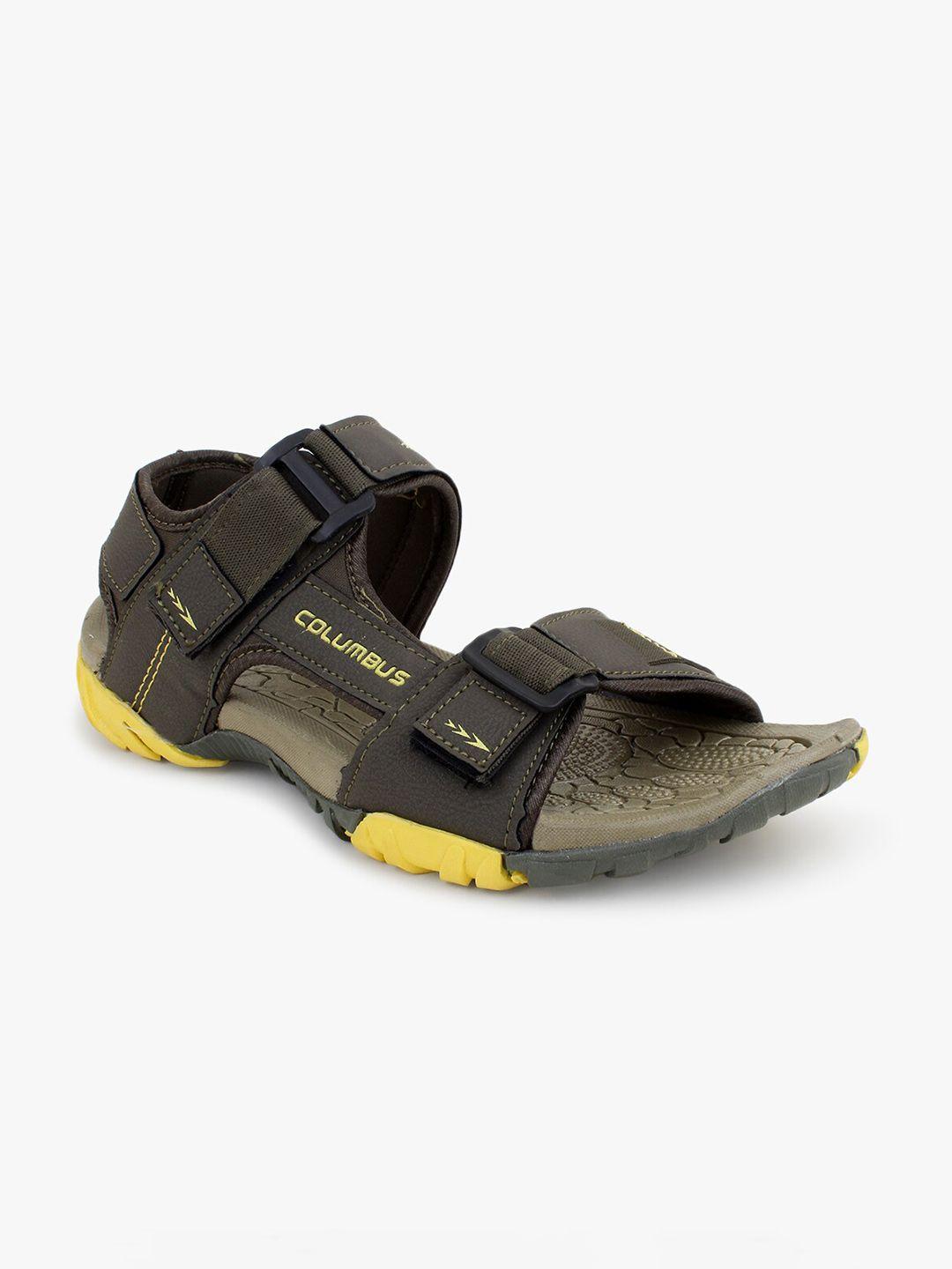columbus-men-olive-green-&-yellow-monsson-03m-sports-sandals