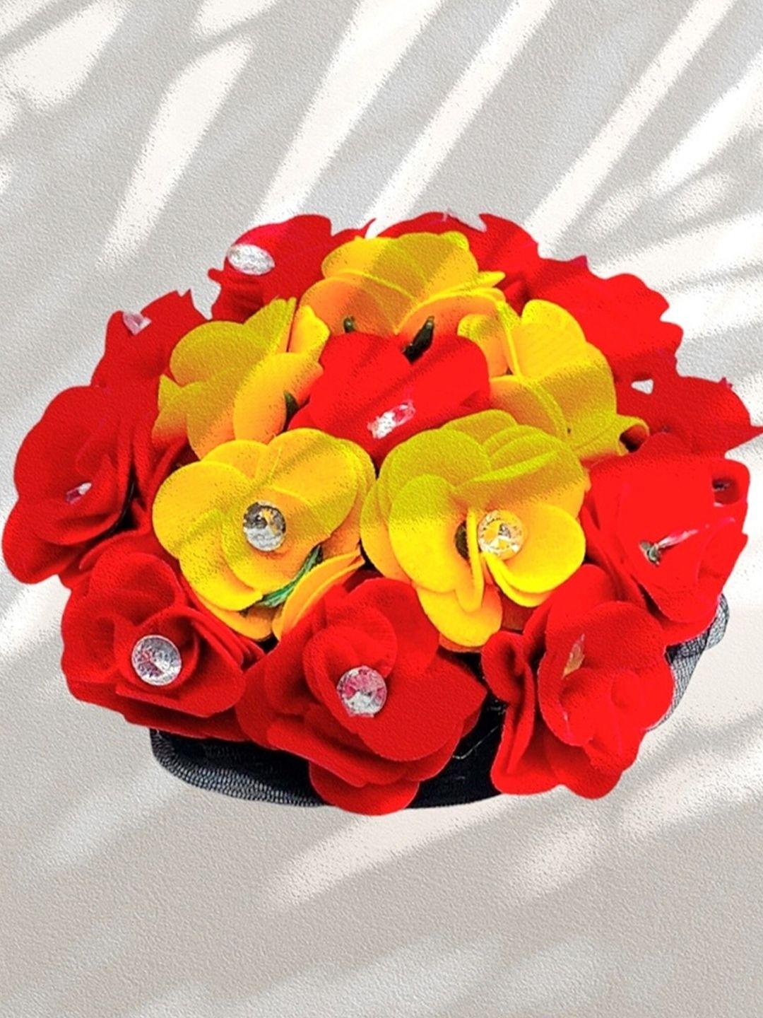 dian-women-red-&-yellow-embellished-hair-accessory-set